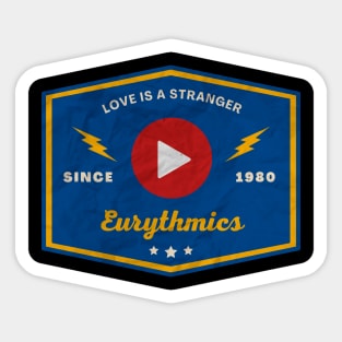 Eurythmics // Play Button Sticker